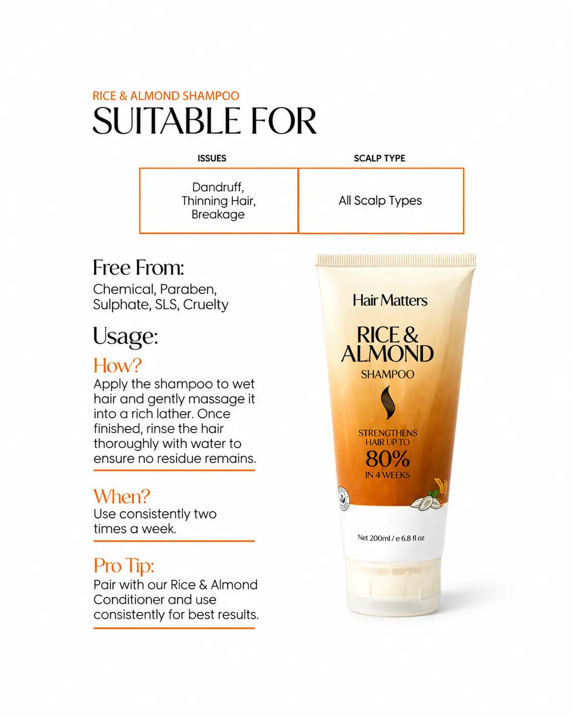 Rice & Almond Shampoo