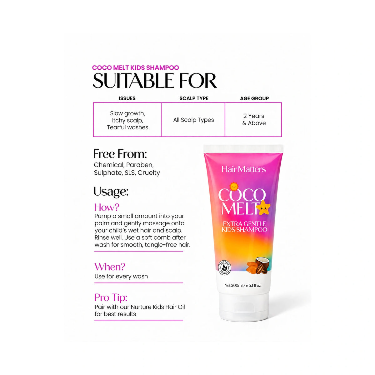 Coco Melt Kids Shampoo