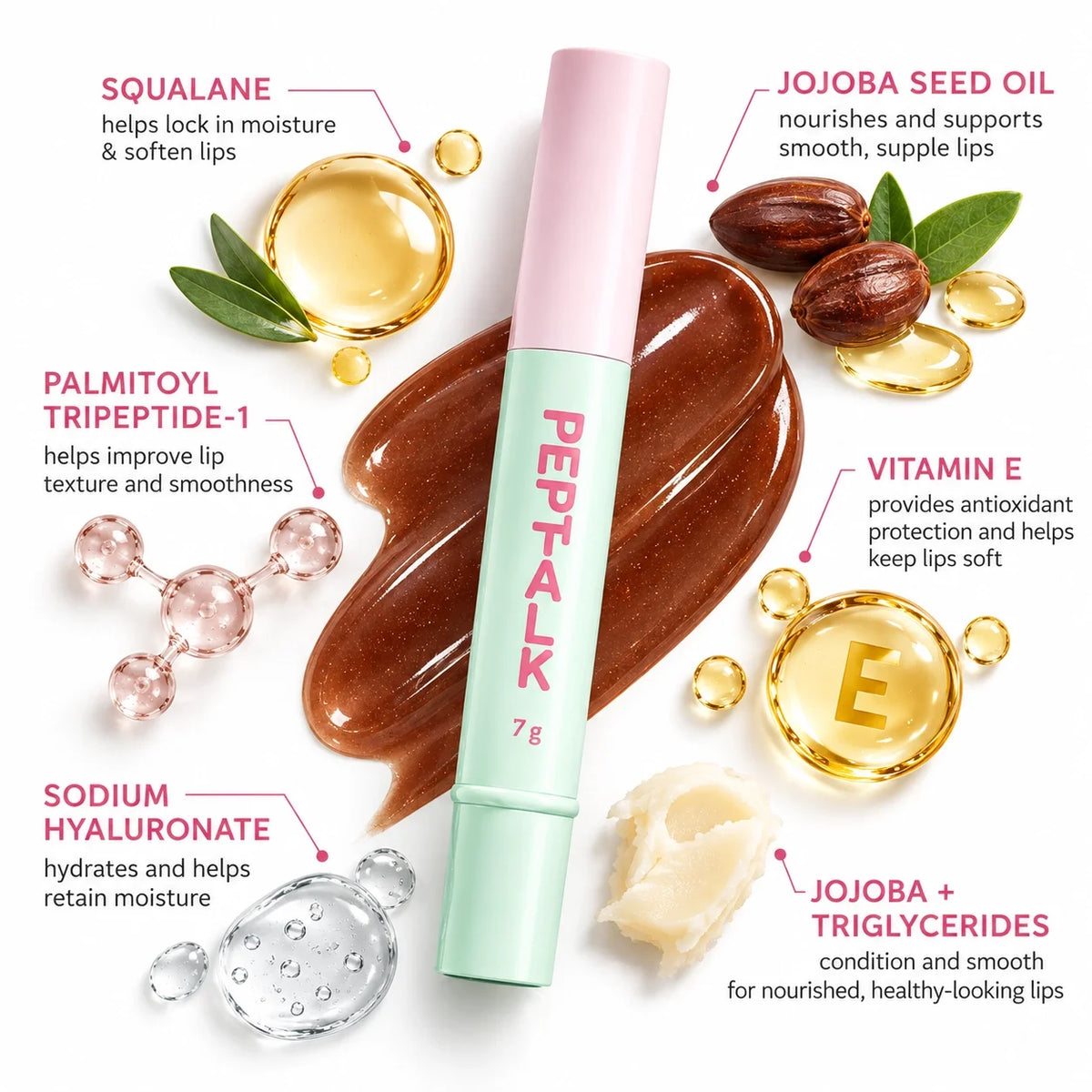 Peptalk Lip Treatment - Coffee Shimmer
