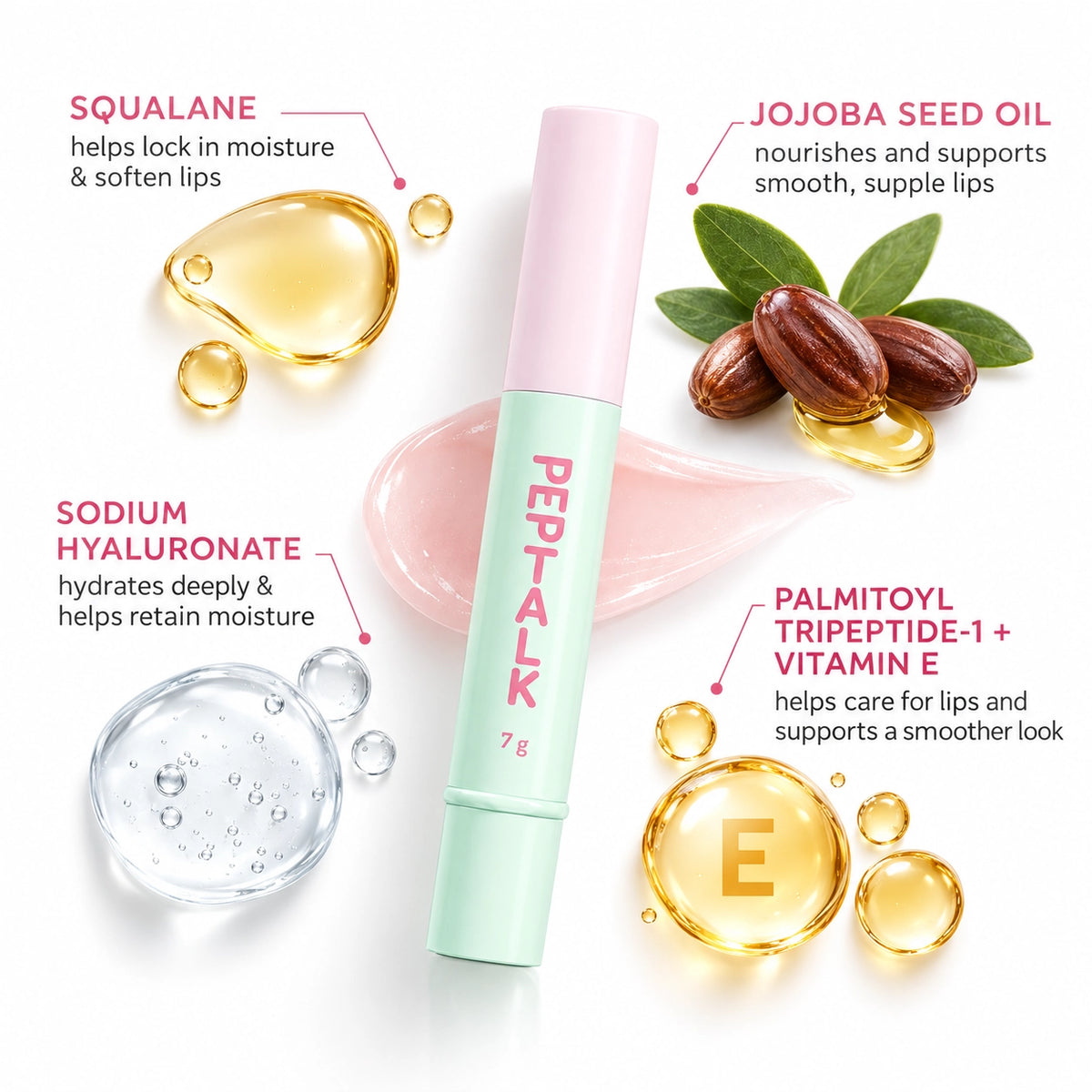 Peptalk Lip Treatment - Whipped Strawberry